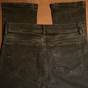 Loft Modern Kick Crop Black Jeans